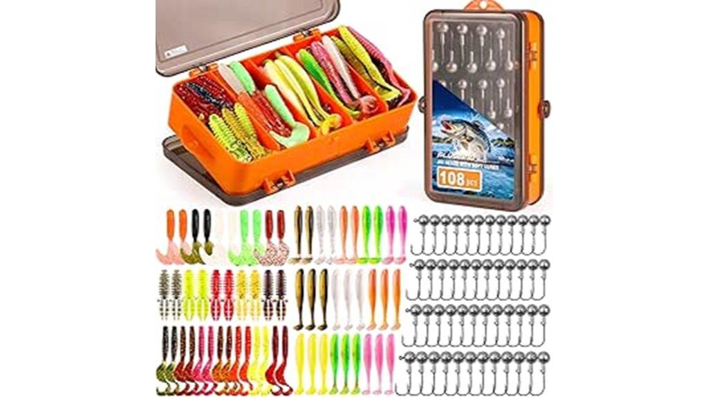 108 piece fishing tackle kit