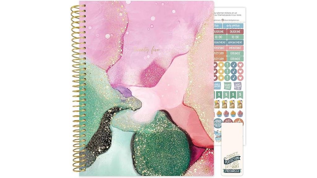 2025 daily planner with stickers