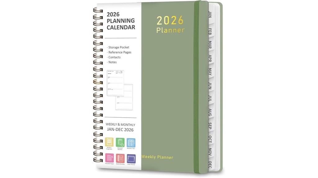 2026 planner weekly agenda