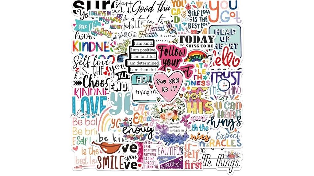 52 inspiring sticker collection