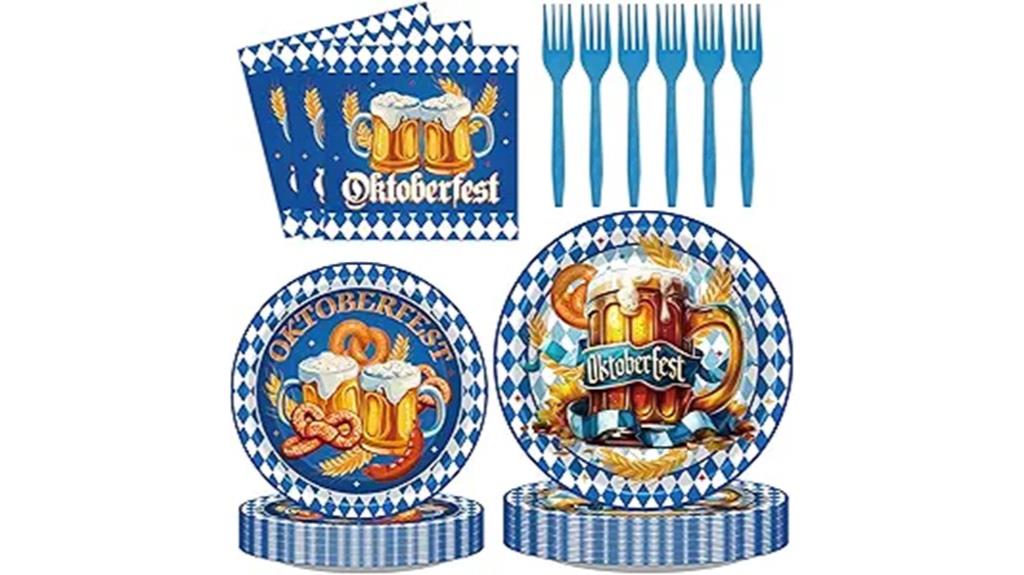 96 piece oktoberfest plates