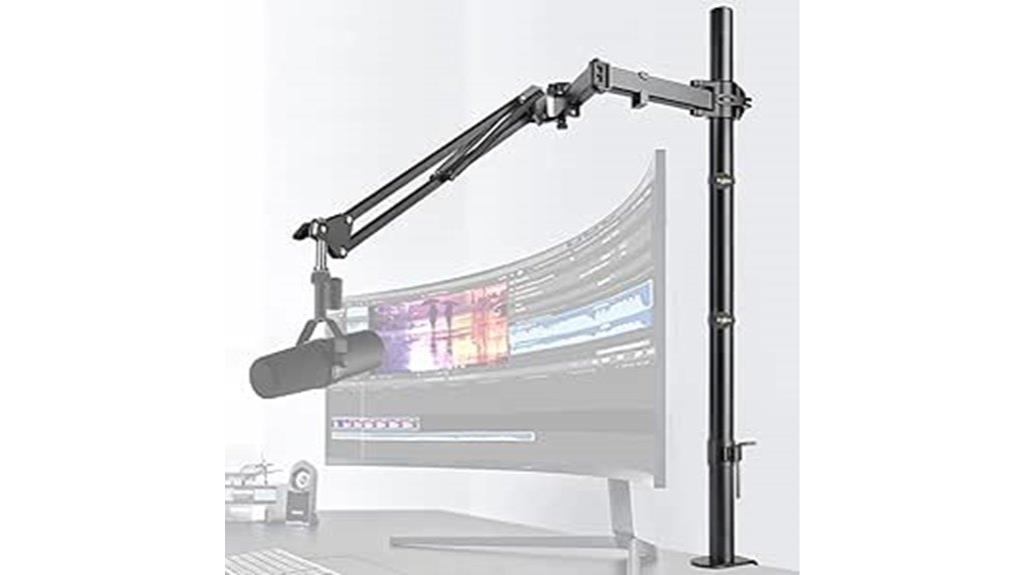 adjustable microphone boom arm