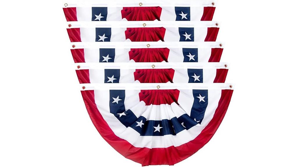 american flag fan set