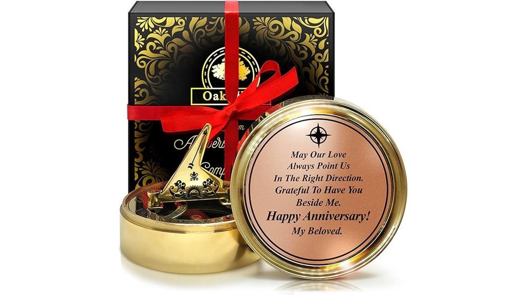 anniversary compass gift set