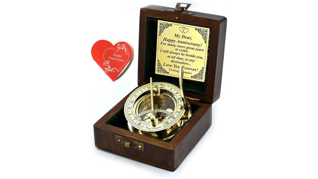 anniversary gift compass sundial