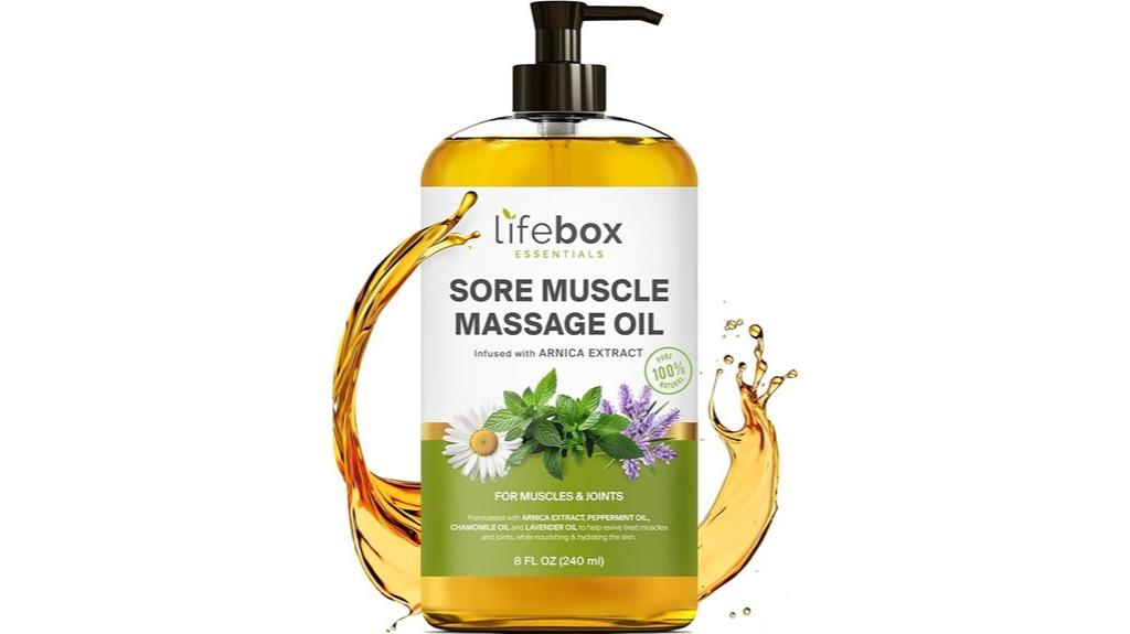 arnica muscle massage oil