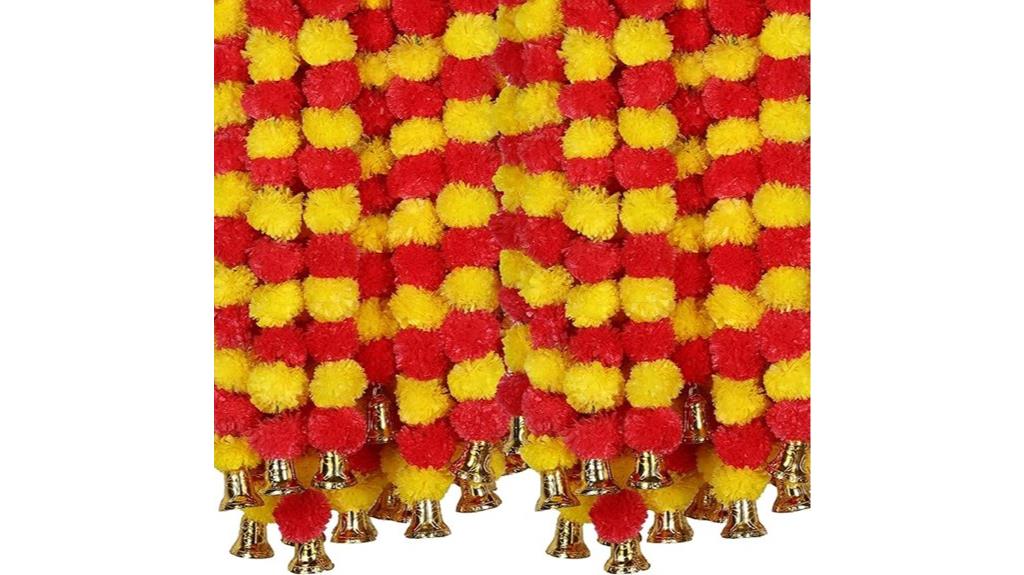 artificial marigold flower garland