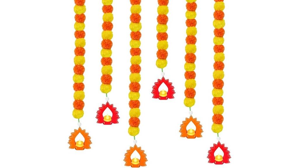 artificial marigold garland set