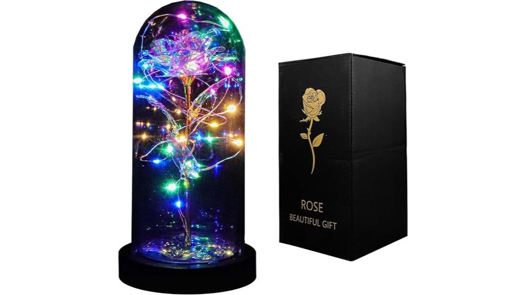 artificial rose in glass