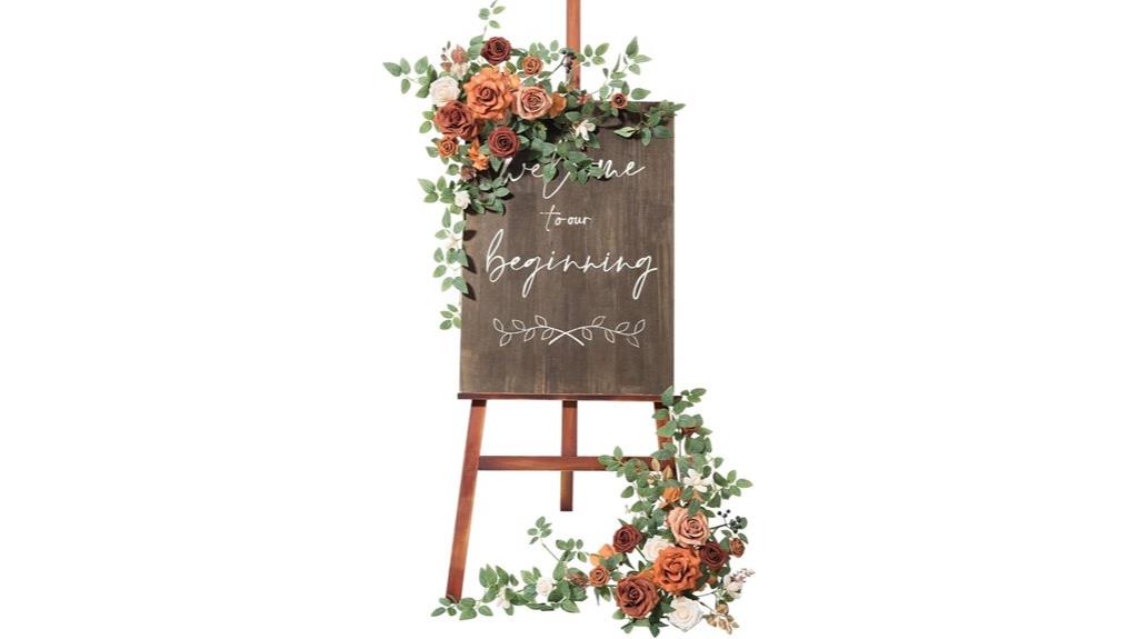 artificial wedding floral swag