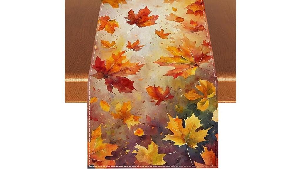 autumn maple leaf runner