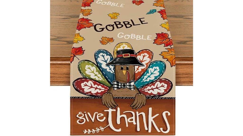 autumn thanksgiving table runner