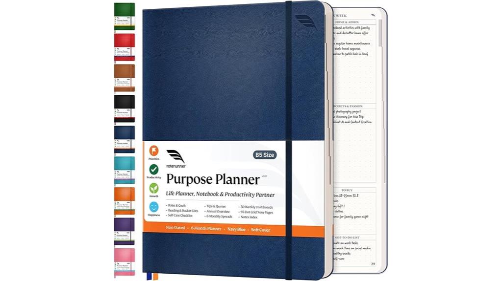 b5 goal planning notebook