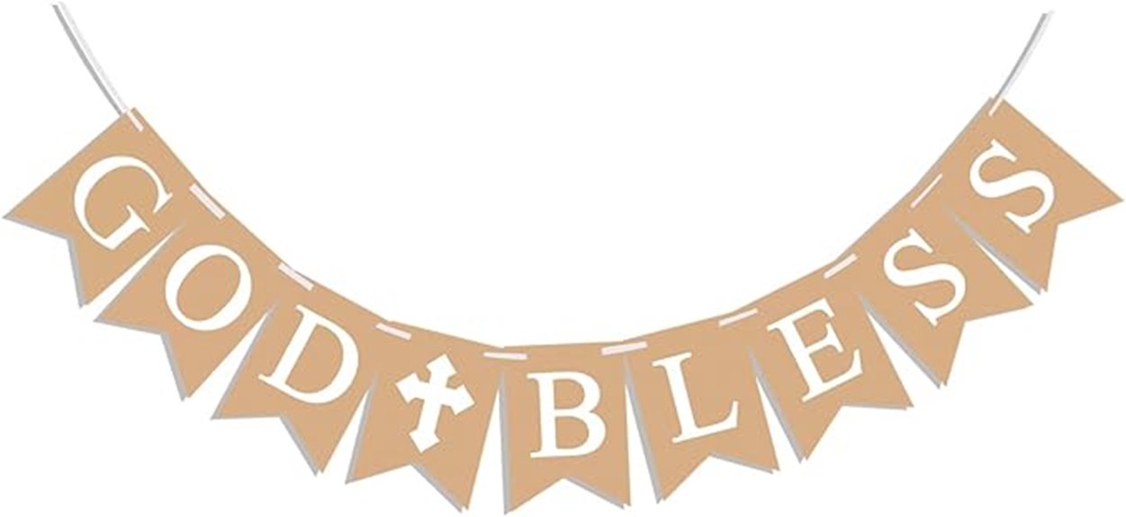 baptism celebration banner decorations
