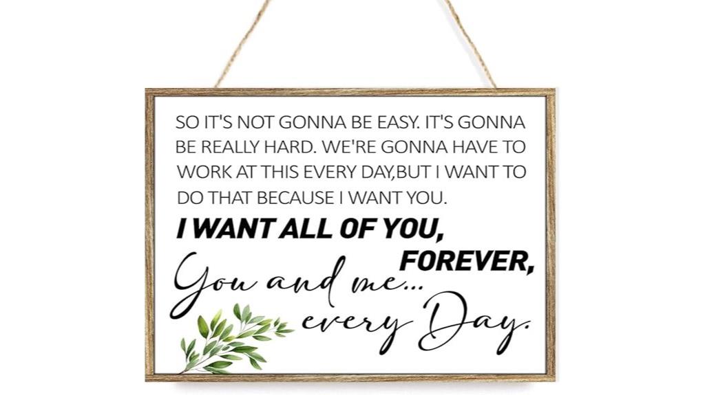 bedroom wooden plaque signs