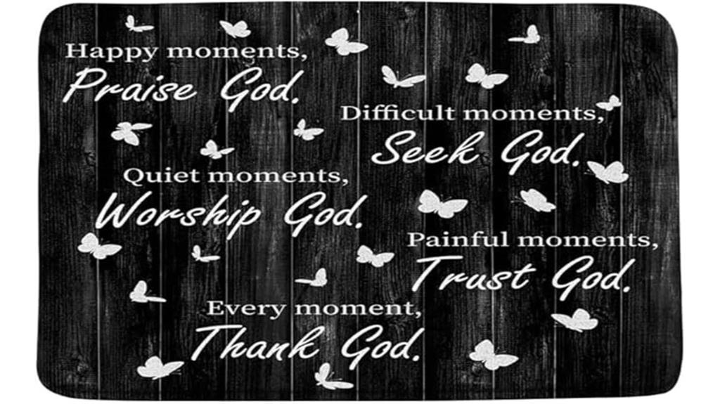 bible verse butterfly mat