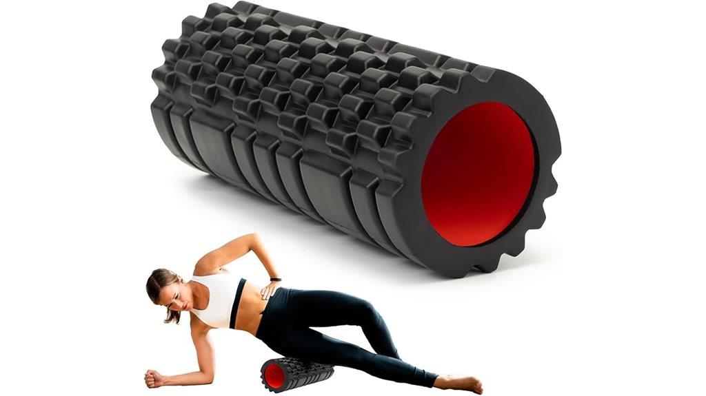 black foam muscle roller