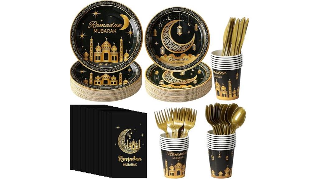 black gold ramadan party set