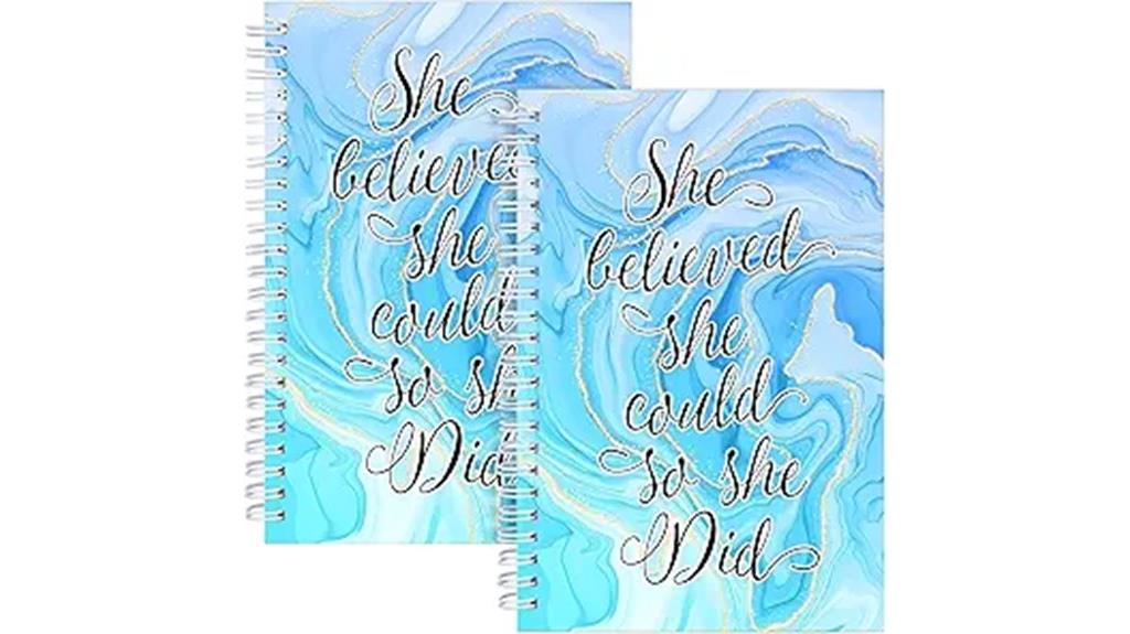 blue marble notebook set