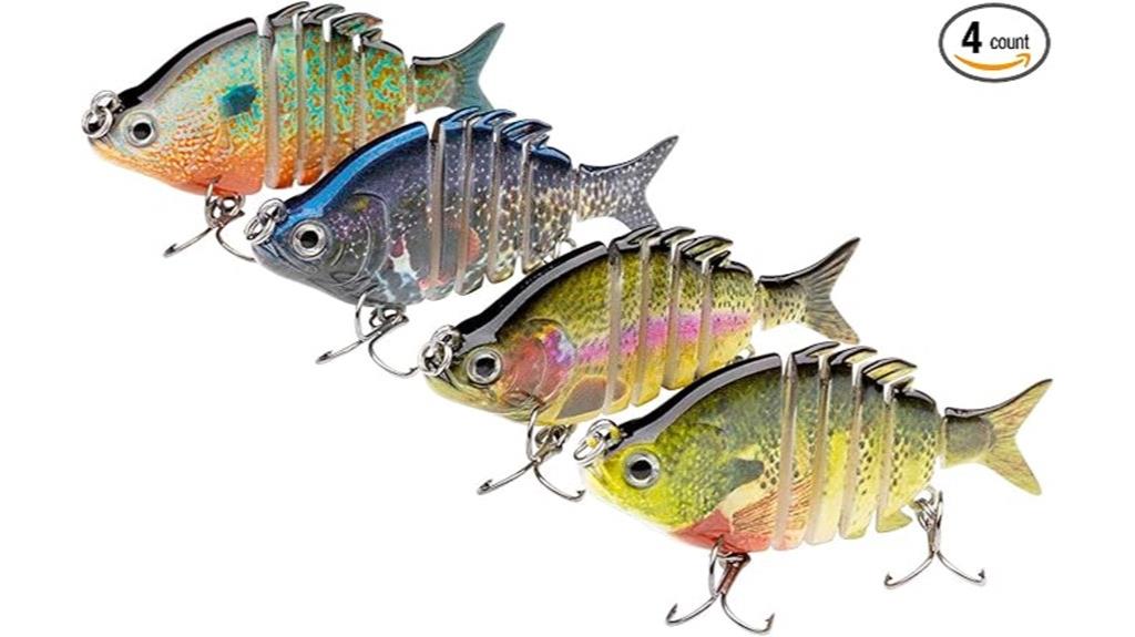 bluegill swimbaits pack four