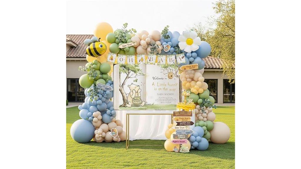 boy baby shower balloon arch