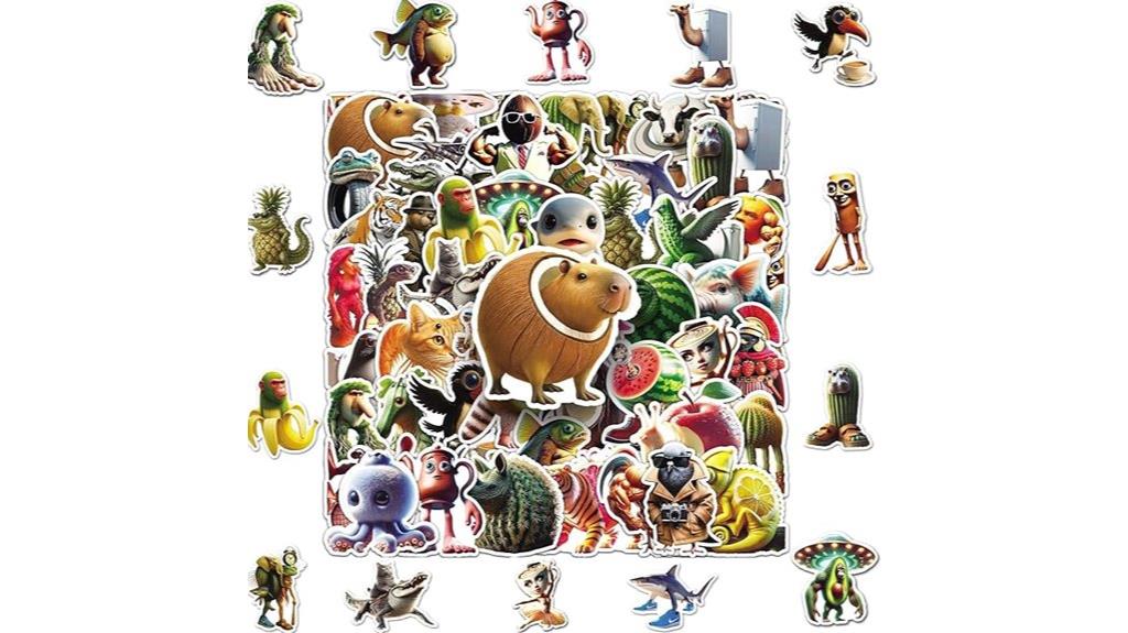 brainrot animals sticker set