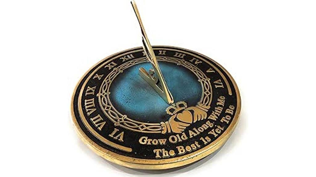 brass sundial gift idea