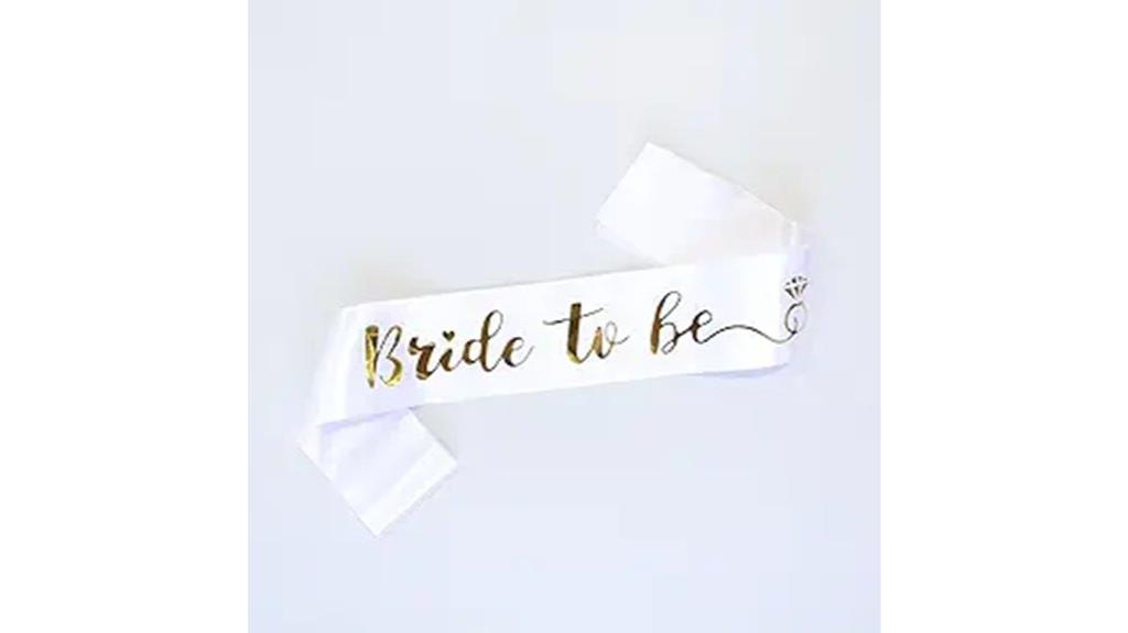 bride s sash for celebration