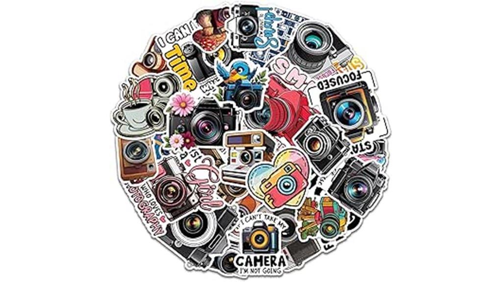 camera stickers waterproof decals