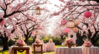 cherry blossom festival decorations