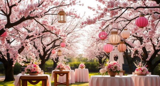 cherry blossom festival decorations