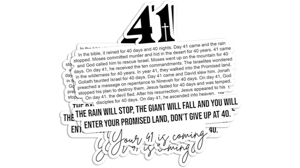 christian faith sticker set