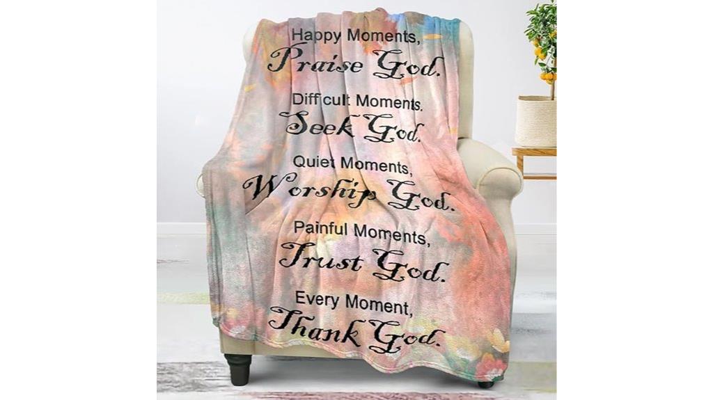 christian inspirational personalized blanket