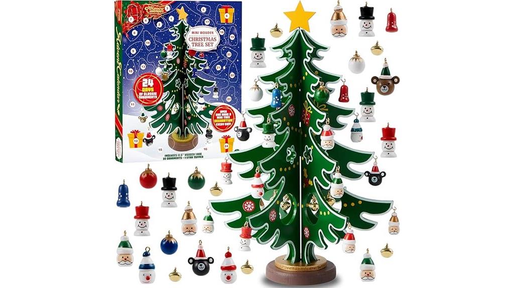 christmas advent calendar ornaments