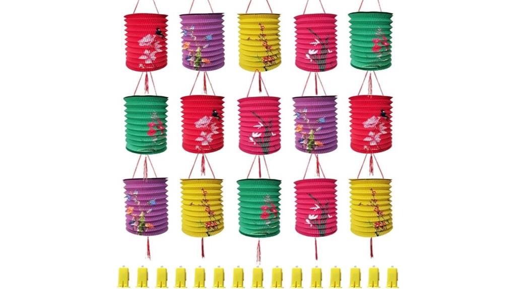 colorful lantern string lights