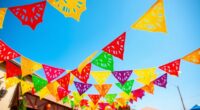 colorful mexican papel picado banners