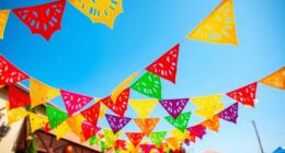 colorful mexican papel picado banners