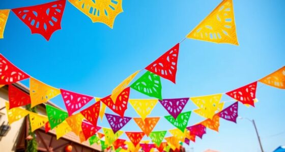 colorful mexican papel picado banners