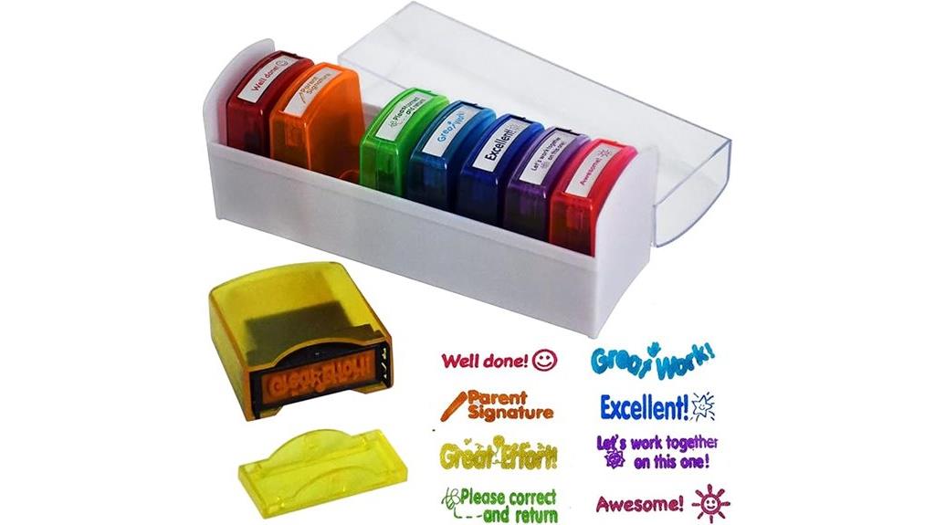 colorful teacher reward stamps
