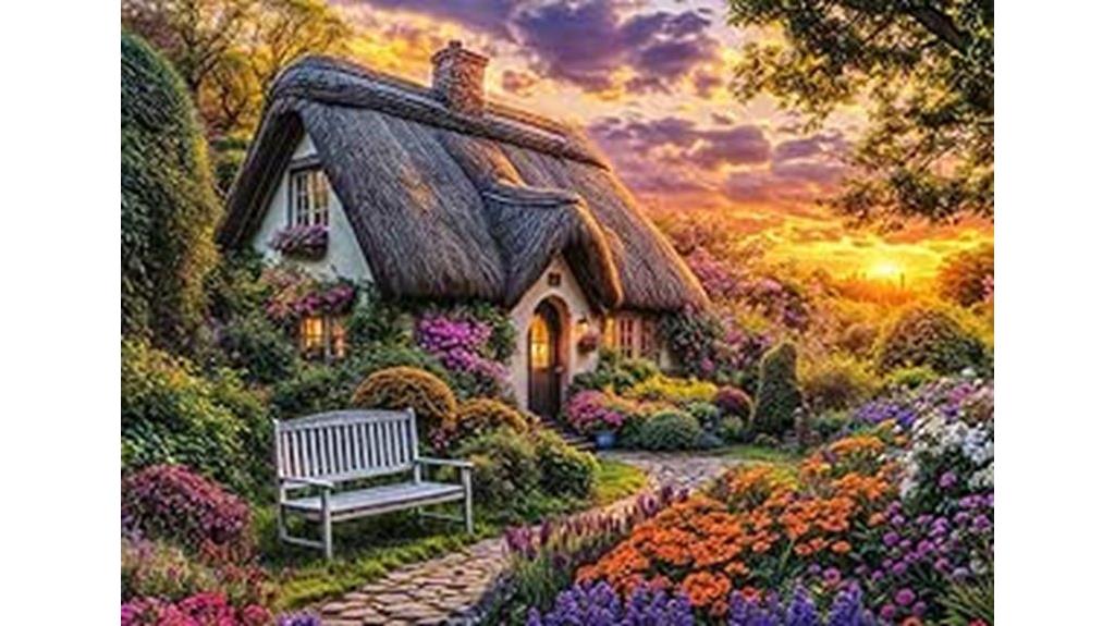 cottage themed 1000 piece puzzle
