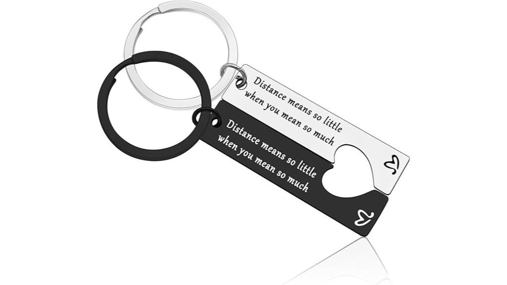 couples anniversary keychain set