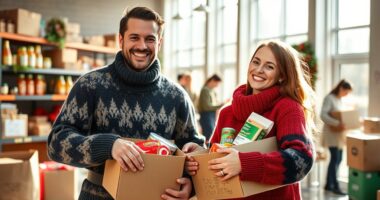 couples bond through volunteering