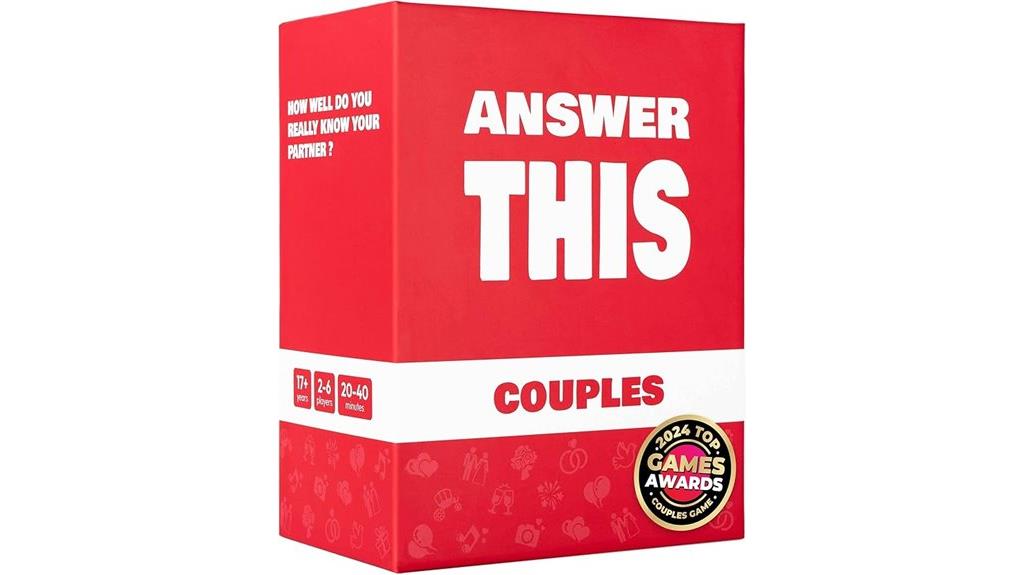 couples conversation card game