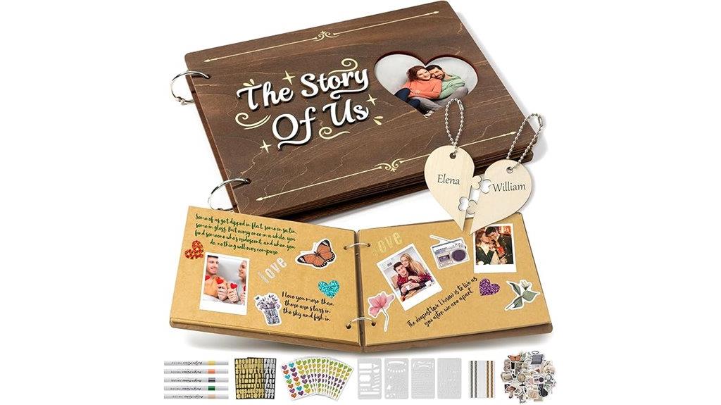 couples scrapbook photo album