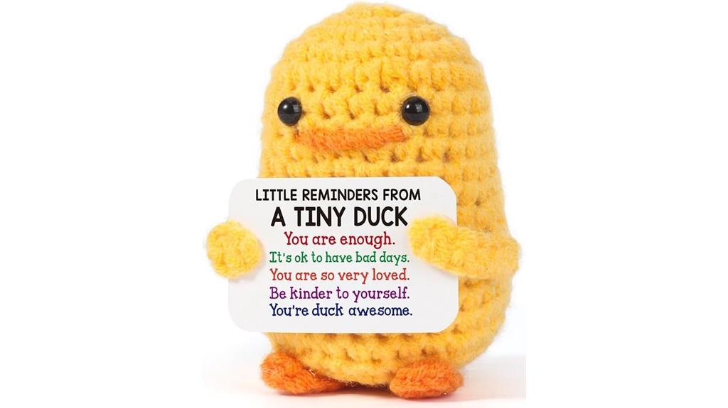 crochet duck for mental wellbeing