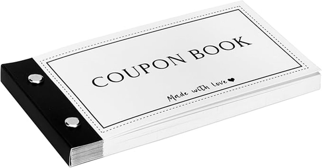custom coupon book set