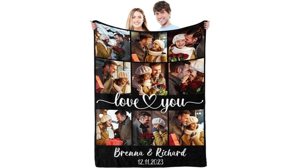custom photo blanket gifts