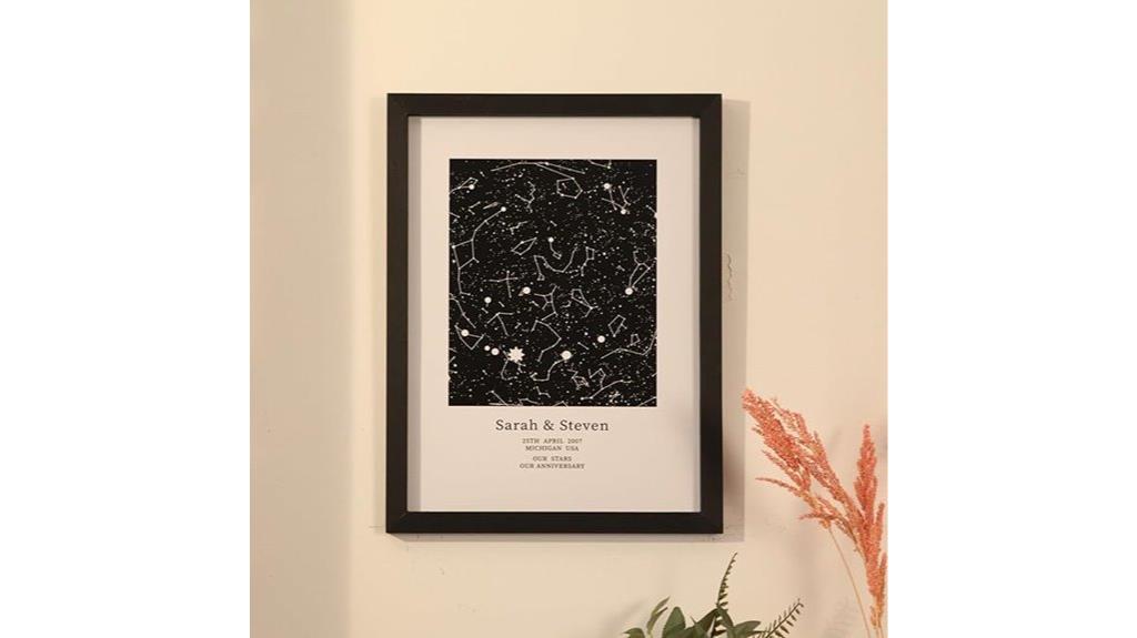 custom wedding star map