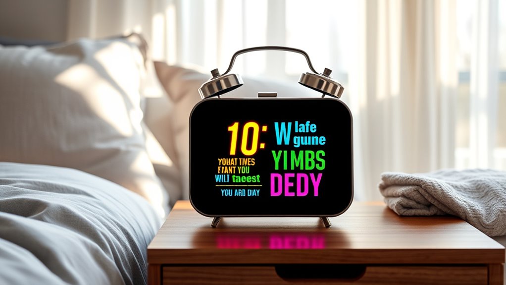 customizable wake up features