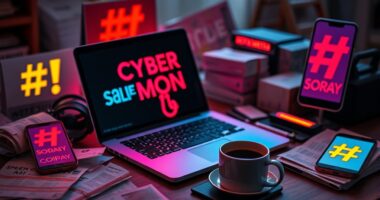 cyber monday shopping hashtags